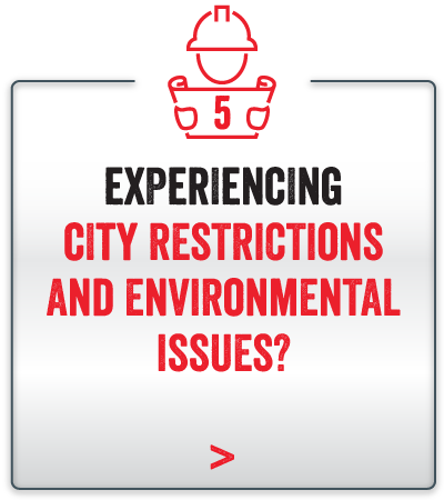 Experiencing city restrictions and environmental issues?