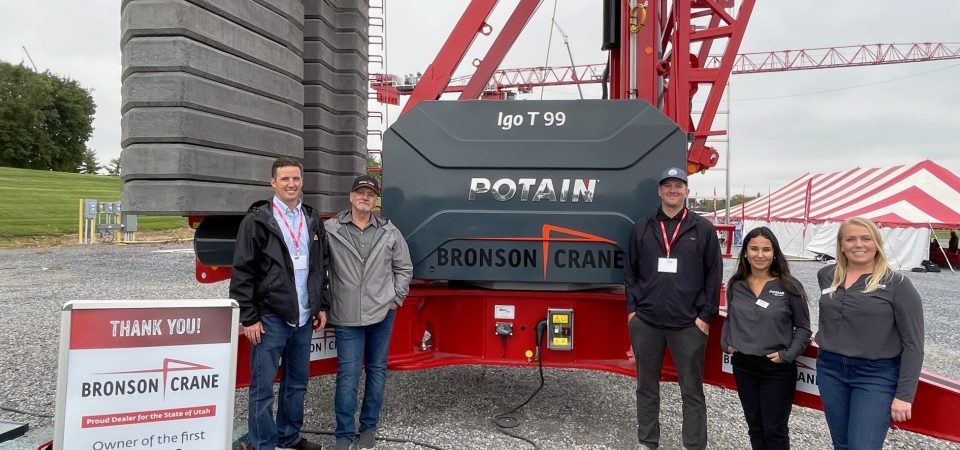 First Potain Igo T 99 self-erecting crane in North America goes to Bronson Crane