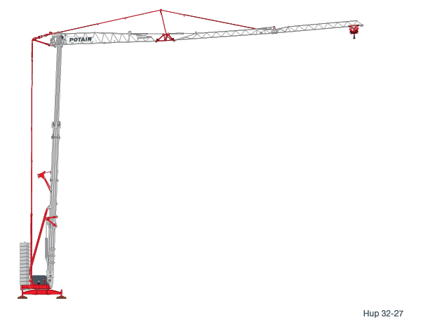 Hup 32-27 Self Erecting Tower Crane