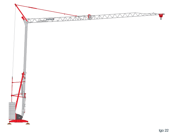 Igo 22 Self Erecting Tower Crane