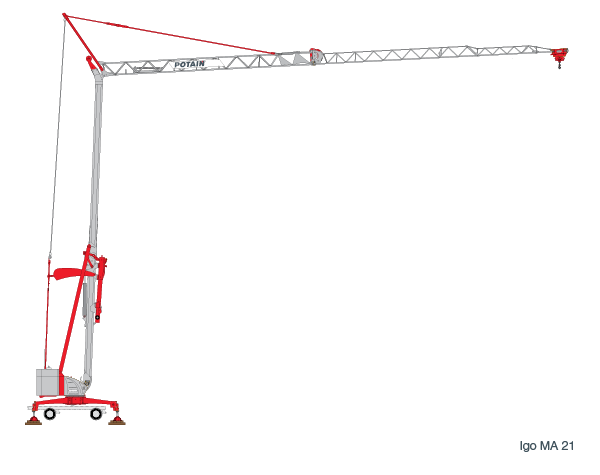 Igo MA 21 Self Erecting Tower Crane