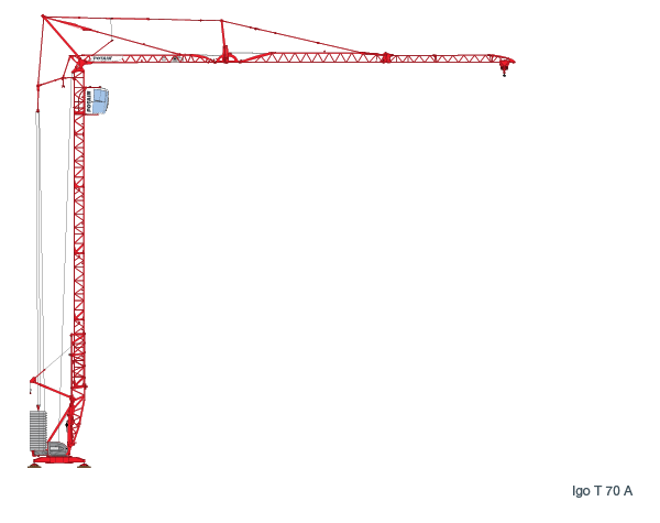 Igo T 70 A Self Erecting Tower Crane