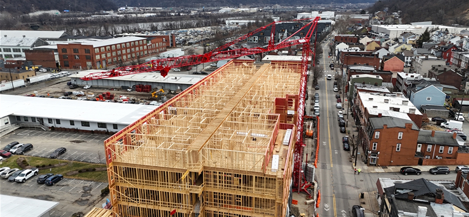 Two Potain Self-Erecting Cranes to Tackle Tight-Space Apartment Build